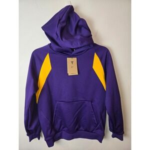 Nike Kobe Bryant Mamba Mentality Therma-FIT Hoodie Purple Yellow Kids L